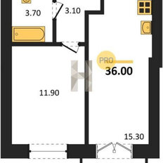 Квартира 34,2 м², 1-комнатная - изображение 5