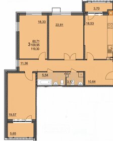 Квартира 119 м², 3-комнатная - изображение 1