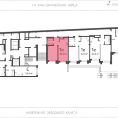 Квартира 39,5 м², 1-комнатная - изображение 2