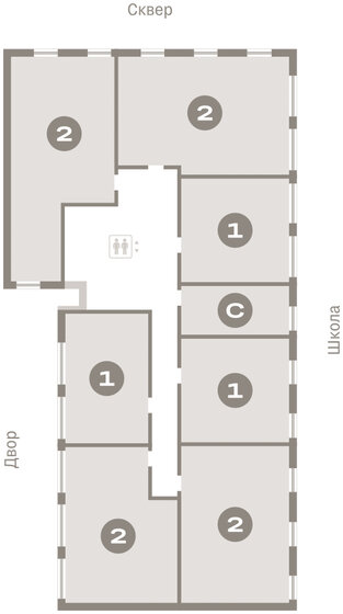 53 м², 2-комнатная квартира 8 600 000 ₽ - изображение 74