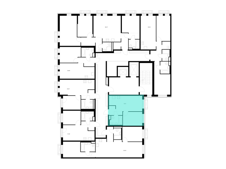 34,5 м², 1-комнатная квартира 6 178 113 ₽ - изображение 34
