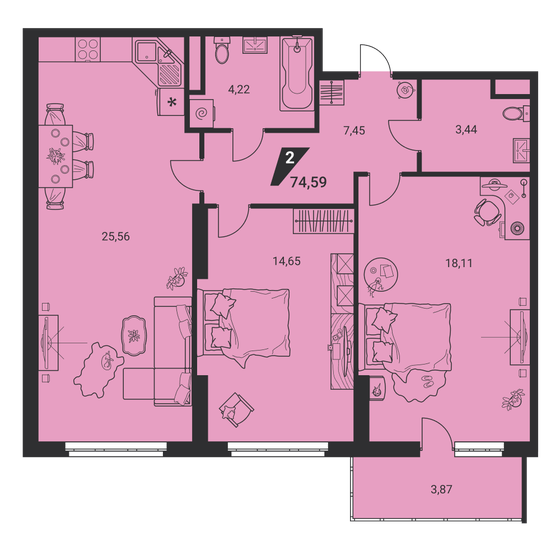 273 м², 5-комнатная квартира 310 000 000 ₽ - изображение 86