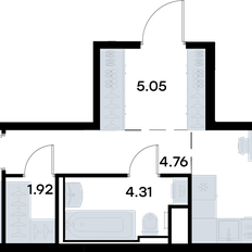 Квартира 41,1 м², 1-комнатная - изображение 2