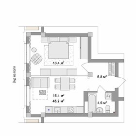 Квартира 44,7 м², 2-комнатная - изображение 1