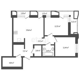 Квартира 65 м², 2-комнатная - изображение 1