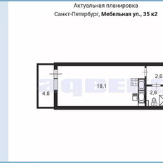 Квартира 24 м², студия - изображение 3