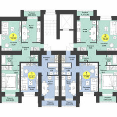 Квартира 71,6 м², студия - изображение 3