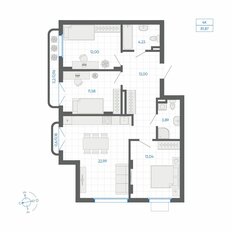 Квартира 81,9 м², 3-комнатная - изображение 2