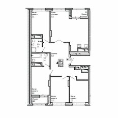 Квартира 113,7 м², 4-комнатная - изображение 2