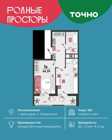 Квартира 40,9 м², 1-комнатная - изображение 1