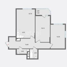 Квартира 81,7 м², 3-комнатная - изображение 1