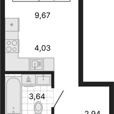 Квартира 23,7 м², студия - изображение 2