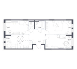 Квартира 80,5 м², 3-комнатная - изображение 1