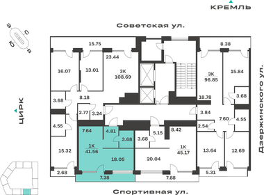 Квартира 41,6 м², 1-комнатная - изображение 2