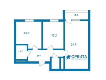 Квартира 69,2 м², 3-комнатная - изображение 1