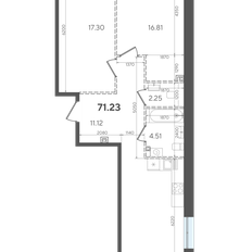 Квартира 71,2 м², 2-комнатная - изображение 4