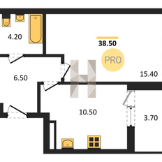 Квартира 30 м², 1-комнатная - изображение 2