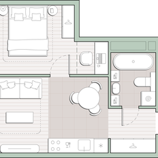 Квартира 34,5 м², 1-комнатная - изображение 2