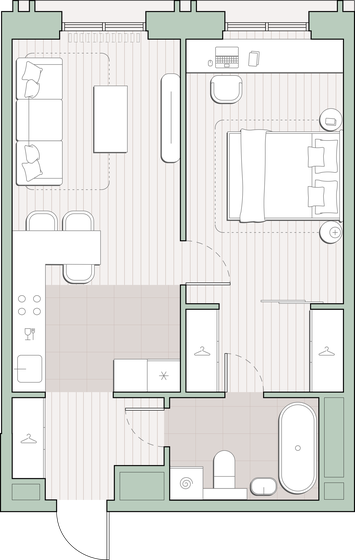 46,9 м², 1-комнатная квартира 22 170 802 ₽ - изображение 22