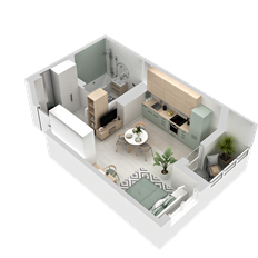 Квартира 30,1 м², студия - изображение 5