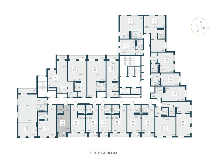 32,9 м², апартаменты-студия 5 450 000 ₽ - изображение 36