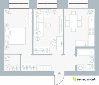 Квартира 50,7 м², 2-комнатная - изображение 1
