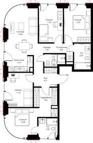 Квартира 102,1 м², 4-комнатная - изображение 2