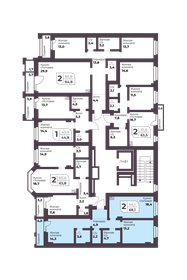 Квартира 64,1 м², 2-комнатная - изображение 2