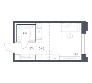 Квартира 26,9 м², студия - изображение 1