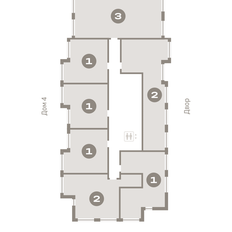 Квартира 92,7 м², 3-комнатная - изображение 3
