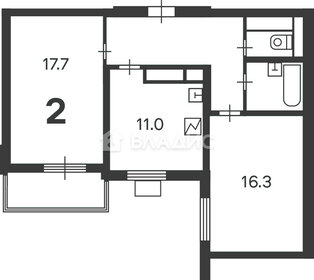 Квартира 60,6 м², 2-комнатная - изображение 1