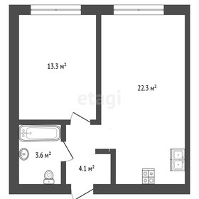 Квартира 43 м², 1-комнатная - изображение 1