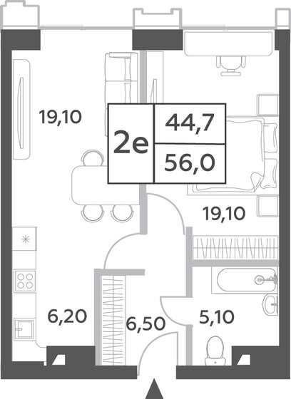 26,4 м², квартира-студия 15 000 000 ₽ - изображение 144