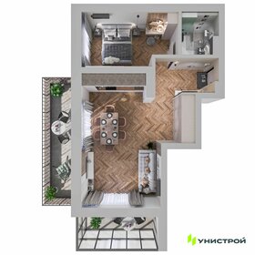 Квартира 56,7 м², 1-комнатная - изображение 1