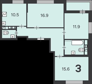 Квартира 75 м², 3-комнатная - изображение 1
