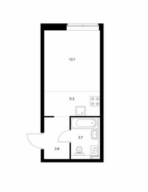 Квартира 24,6 м², студия - изображение 1