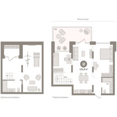 Квартира 139,1 м², 1-комнатная - изображение 3