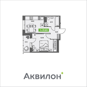 Квартира 31,7 м², 1-комнатная - изображение 1
