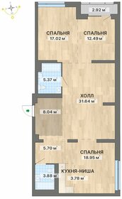 Квартира 109,8 м², 3-комнатная - изображение 1