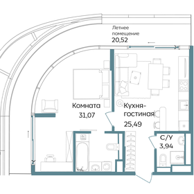 Квартира 81 м², 2-комнатные - изображение 1