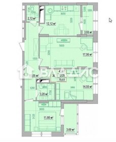 Квартира 79,6 м², 3-комнатная - изображение 1