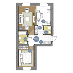 Квартира 53,2 м², 2-комнатная - изображение 1