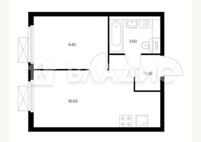 Квартира 32 м², 1-комнатная - изображение 3