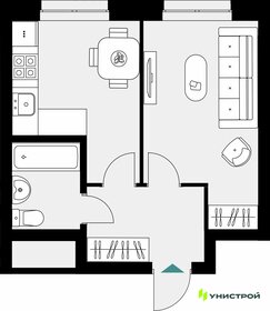 Квартира 33,7 м², 1-комнатная - изображение 1