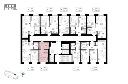Квартира 23,3 м², 1-комнатная - изображение 2