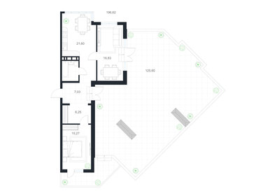 Квартира 196,6 м², 3-комнатная - изображение 1