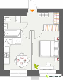 Квартира 33,7 м², 1-комнатная - изображение 1