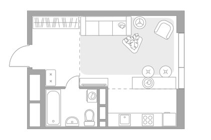 Квартира 29,7 м², студия - изображение 1