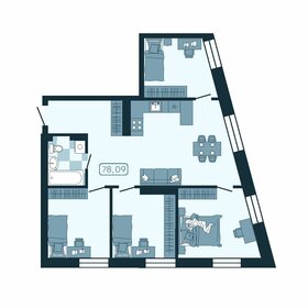 Квартира 78,1 м², 4-комнатная - изображение 1