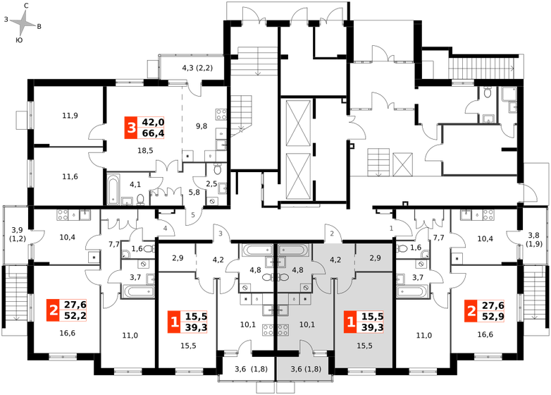 44 м², 1-комнатная квартира 6 226 176 ₽ - изображение 55